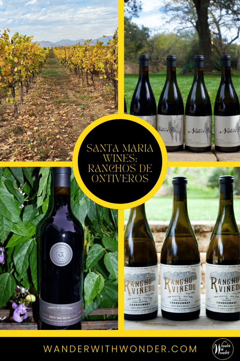 The history of Santa Maria involves the Ontiveros family story, Ranchos de Ontiveros, and the Santa Maria wines of Native9 and Rancho Viñedo. Read the Wander With Wonder article about the best wines to taste when you visit Ranchos de Ontiveros and the Santa Maria Valley in California. | Santa Maria Valley Wines | Best wines in Santa Maria Valley | Native9 Wines | Rancho Viñedo Wines | Ranchos de Ontiveros | California Wines