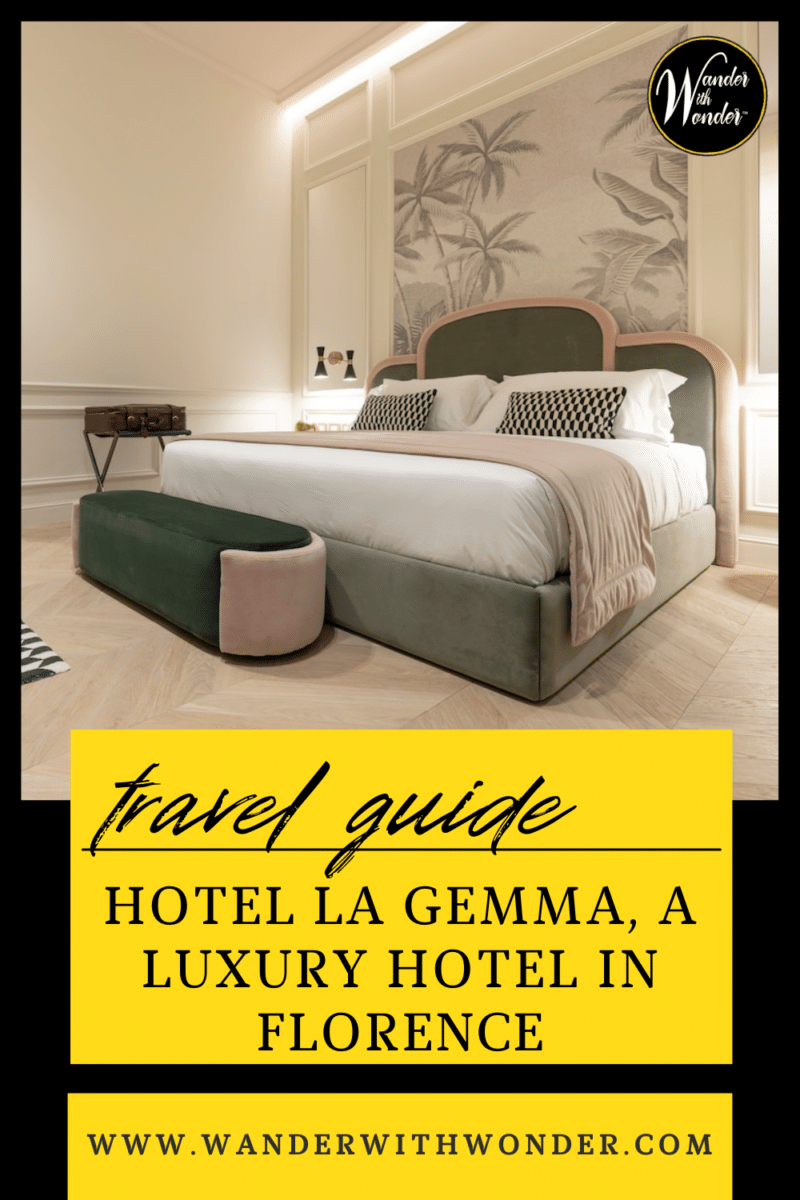 Hotel La Gemma is a recent arrival on Florence’s five-star hotel scene. Here’s what to expect when you stay at this luxury hotel in Florence. | Where to Stay in Florence, Italy | Best Luxury Hotels in Florence | New Luxury Hotel in Florence
