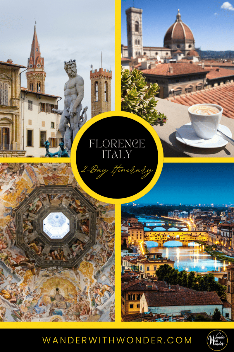Even just 2 days in Florence will stir your creative soul with its renowned art, stunning architecture, and innovative culinary scene. Read on for what to do when you have 2 days in Florence. | Travel Guide to Florence, Italy | What to do in Florence | Long Weekend in Florence | Tips on Visiting Florence