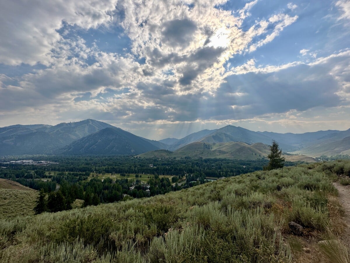 Sun Valley Mountain Range by Ramaa Reddy