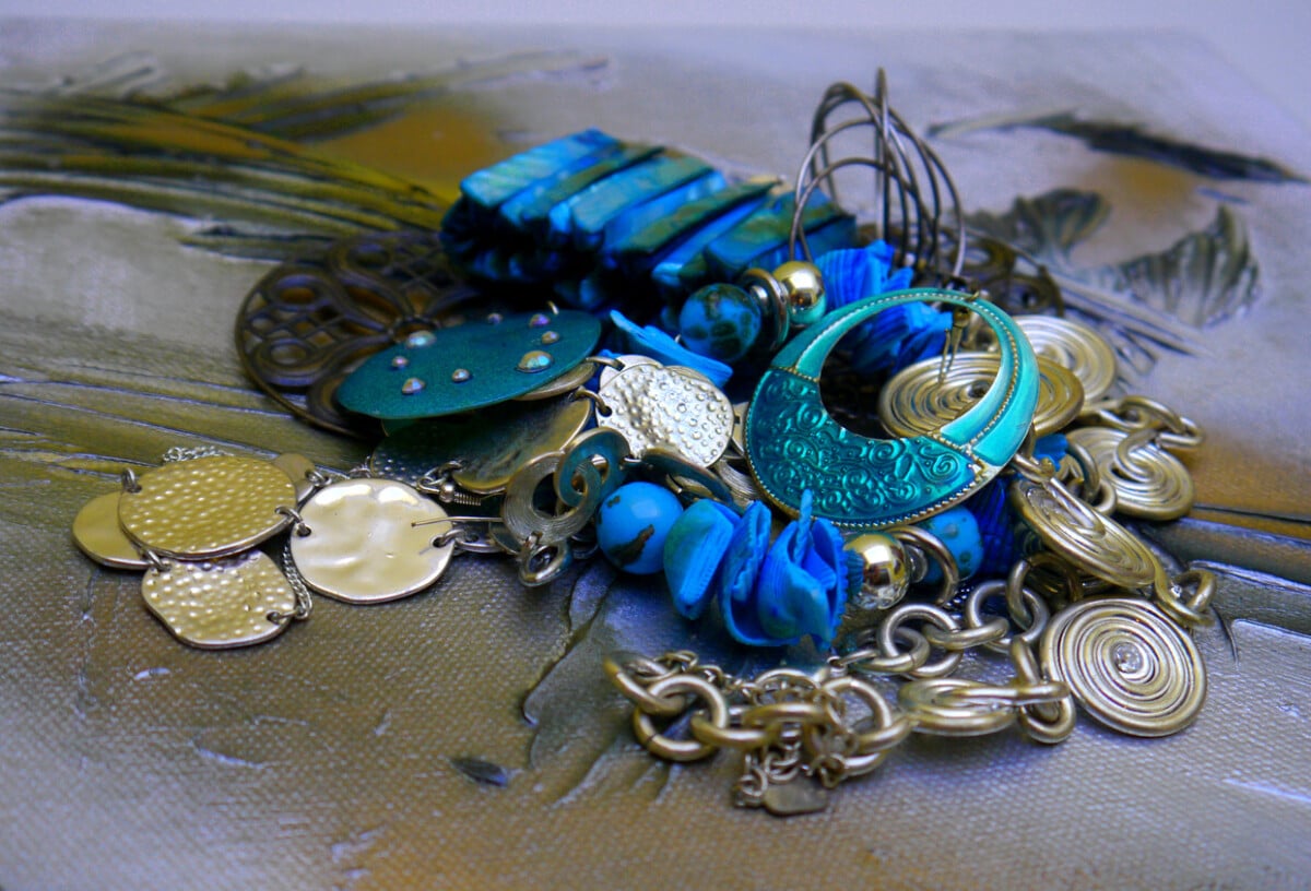 shopping jewelrys art silver and decoration art abstract background