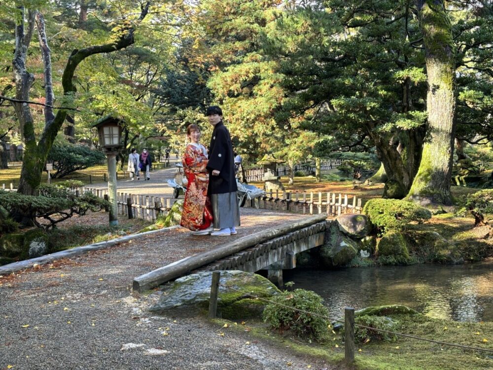 A young couple posed for photos on this bridge during our visit. Photo by Kurt Jacobson