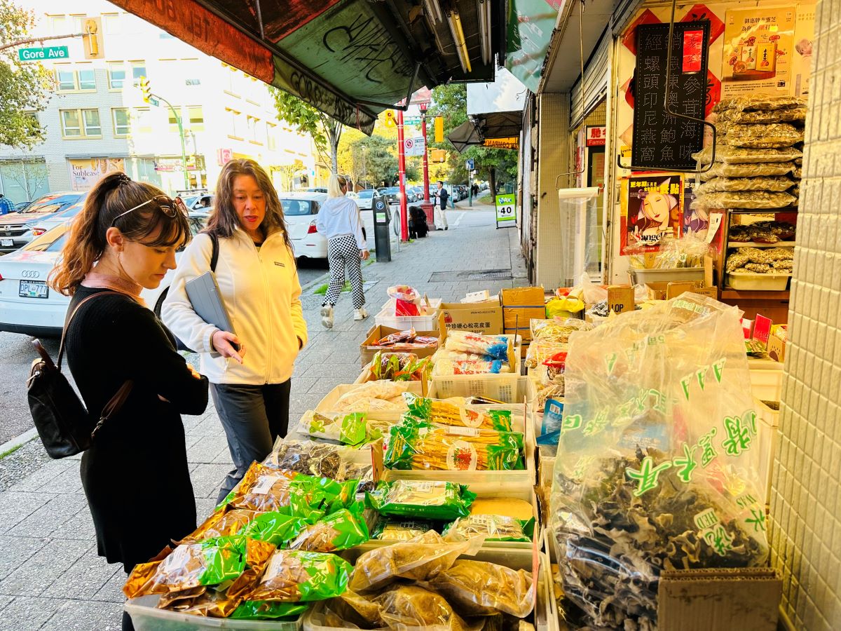 Market at Chinatown in Vancouver.