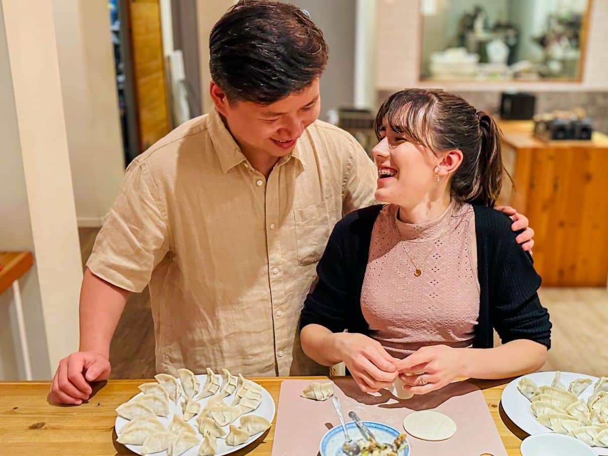 Tianhe and Shiloh Yang said they loved learning to make dumplings.