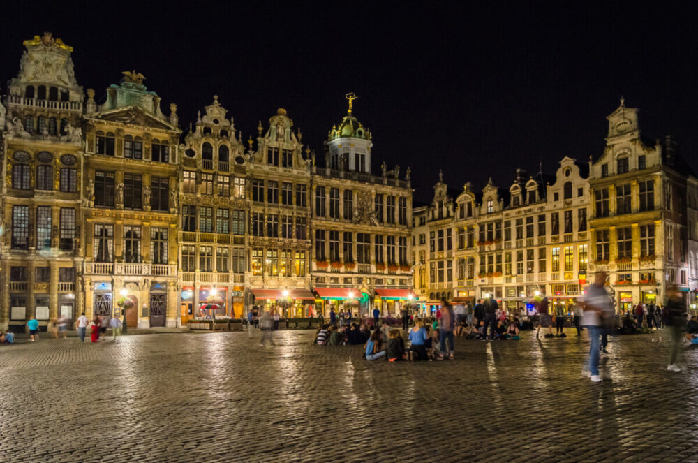 Top 6 Luxury Things to Do in Belgium 1 Night view of the beautiful Grand Place, the central square of Brussels, Belgium