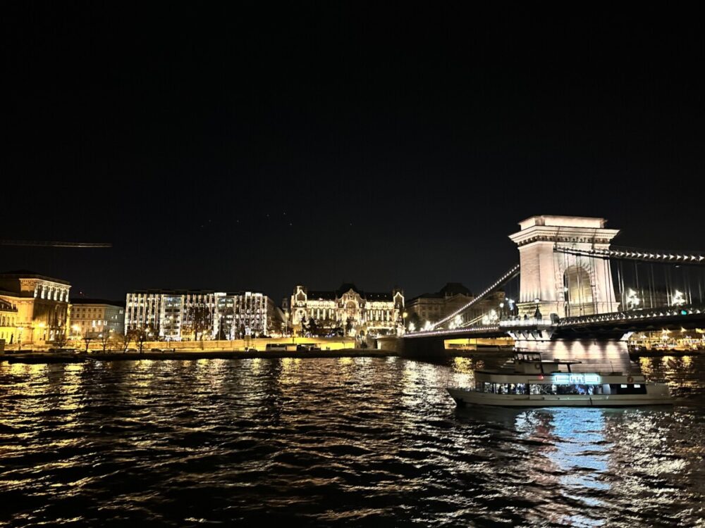 Savor Budapest's Splendor: A Delightful Dinner Boat Cruise 2 Budapest at night