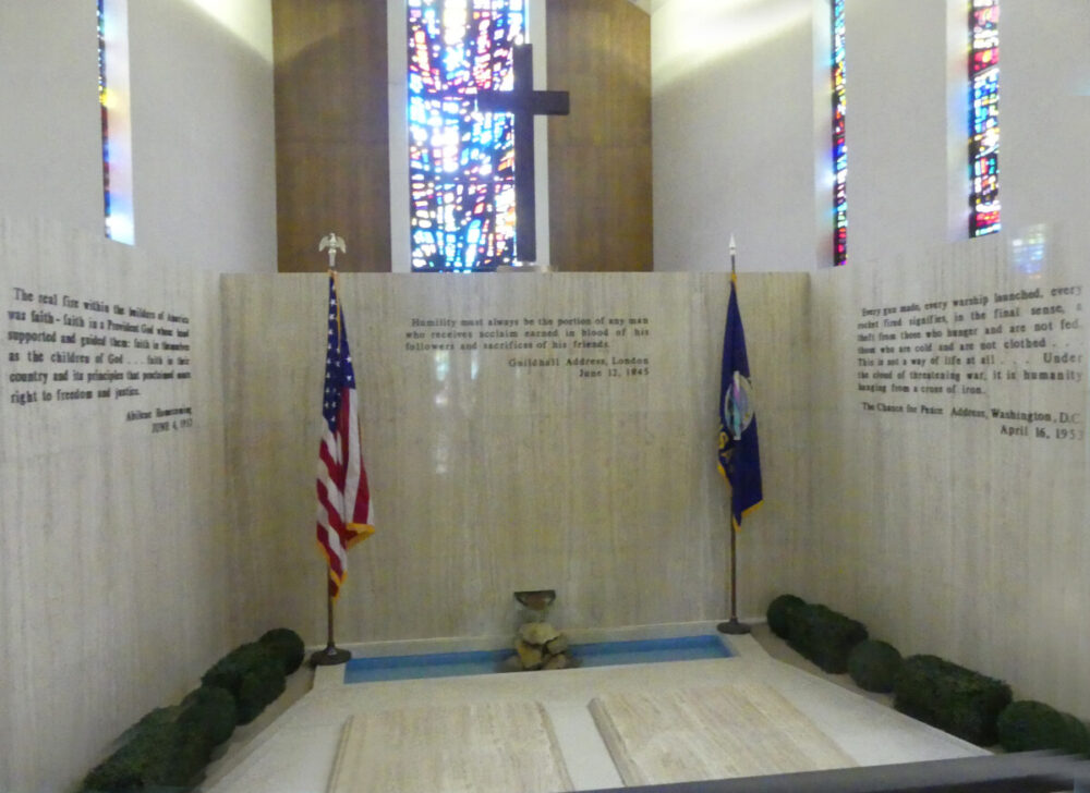 Discover the Magic of a Fun and Quirky Kansas Road Trip 30 Tombs where Eisenhower and Mamie are buried.