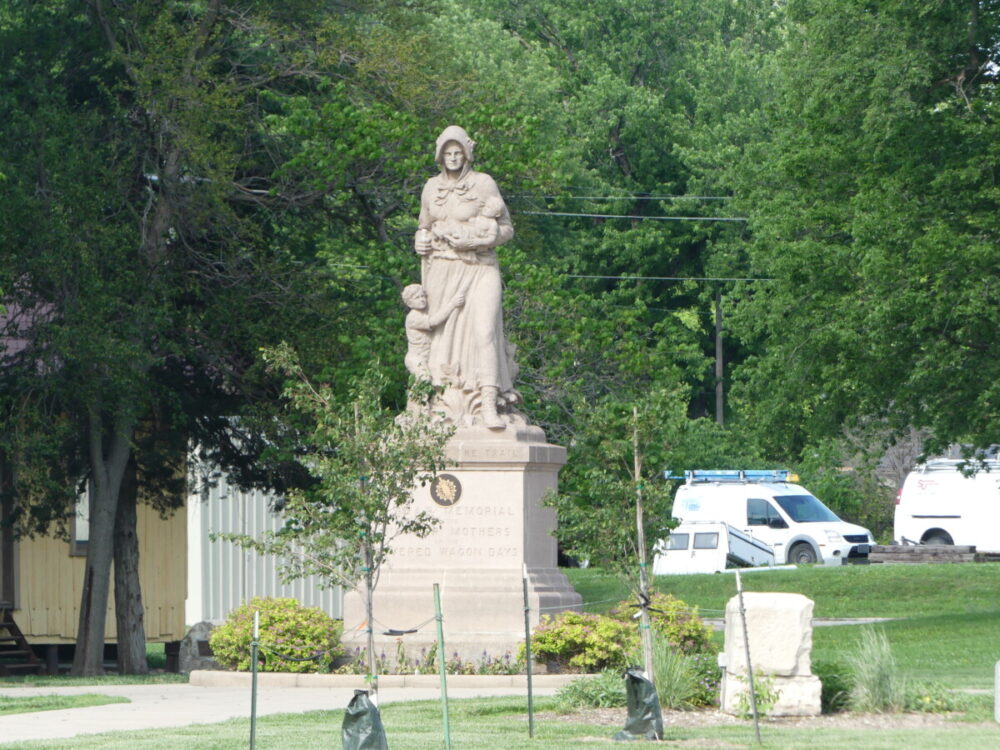 Discover the Magic of a Fun and Quirky Kansas Road Trip 35 Statue of pioneer woman and children called Madonna of the Trail