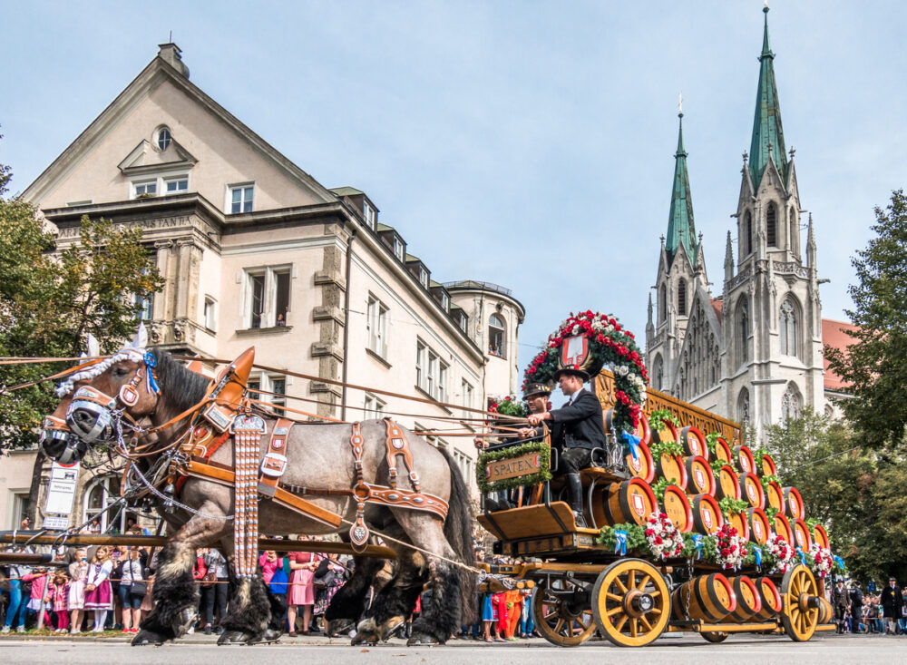 How to Make the Most of Munich Oktoberfest 1 Munich, Germany - September 22: Participants of the annual opening parade called "einzug der wirte" of the oktoberfest on september 22, 2018 in the old town of munich