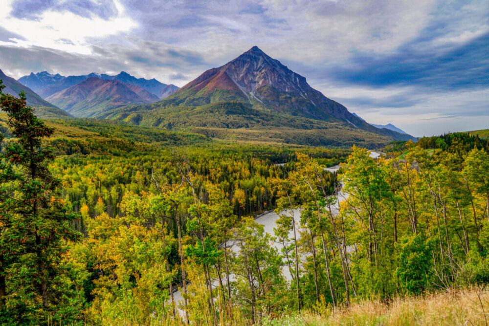 Explore Exciting Summer Activities Near Anchorage, Alaska 7 View of Kings Mountain and the Matanuska River in the Mat-Su Valley of Alaska