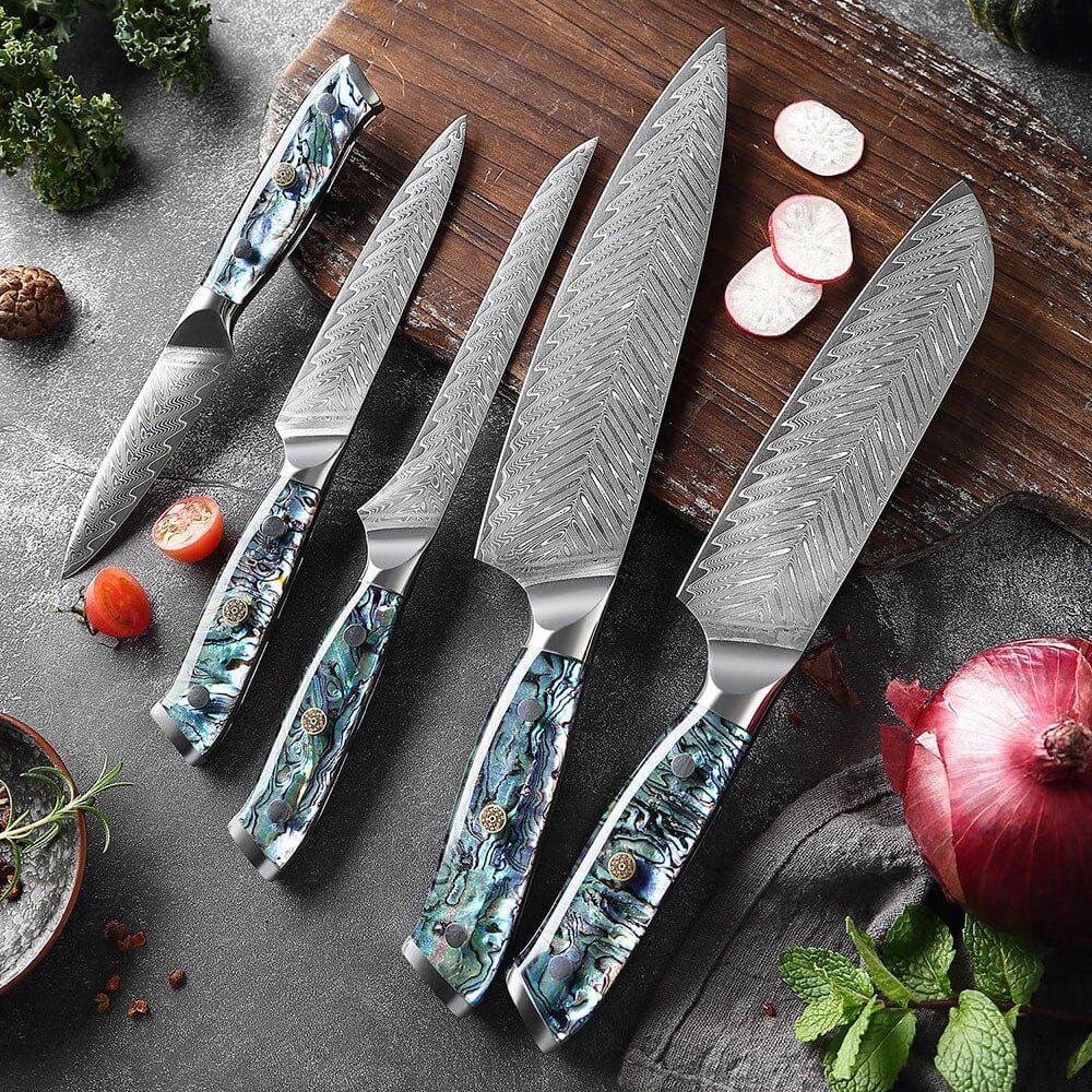Is the 8-Inch Chef's Knife Ideal for Your Kitchen Needs? 1 set of knives on a cutting board