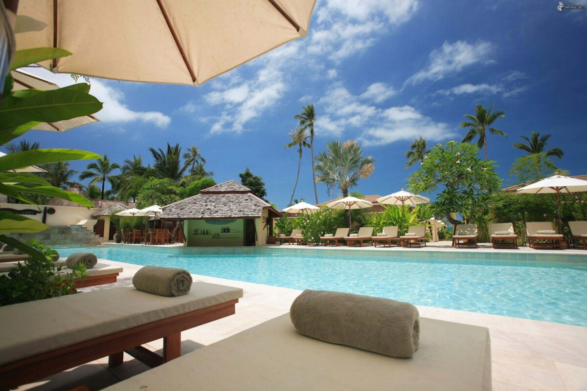 Vacation at a resort