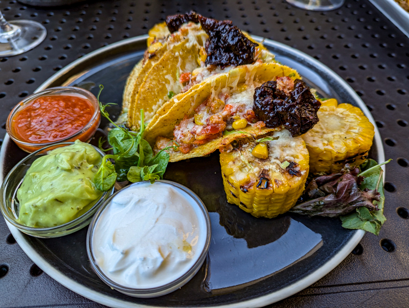Pulled pork tacos.