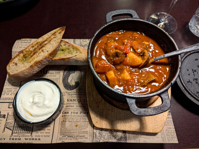 Beef goulash.