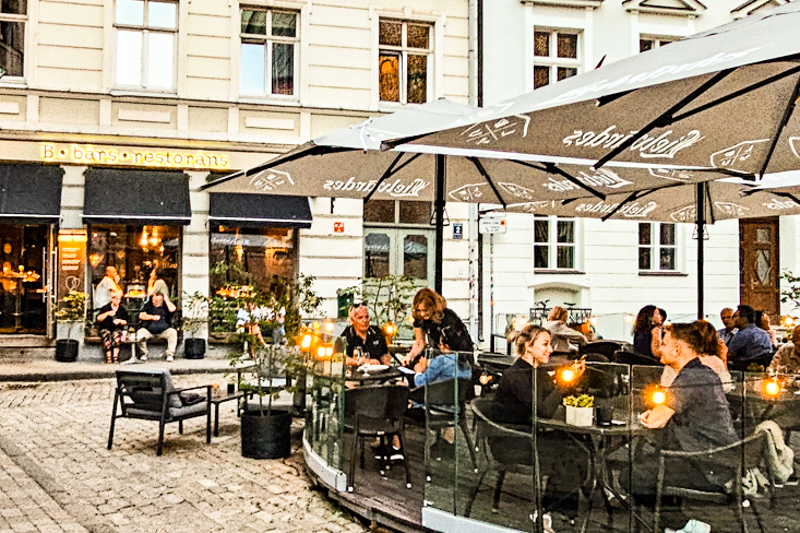 B Bar exterior, Old Town Riga.