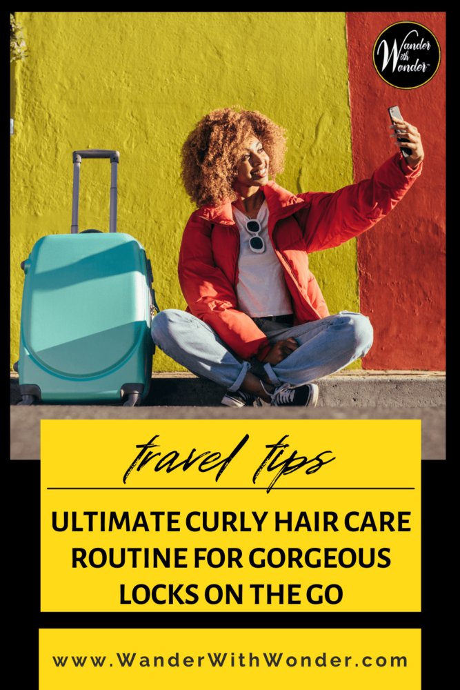 Read our Wander With Wonder article to discover the best curly hair care routine for travel, featuring shampoo bars to keep your locks bouncy and hydrated on the go.