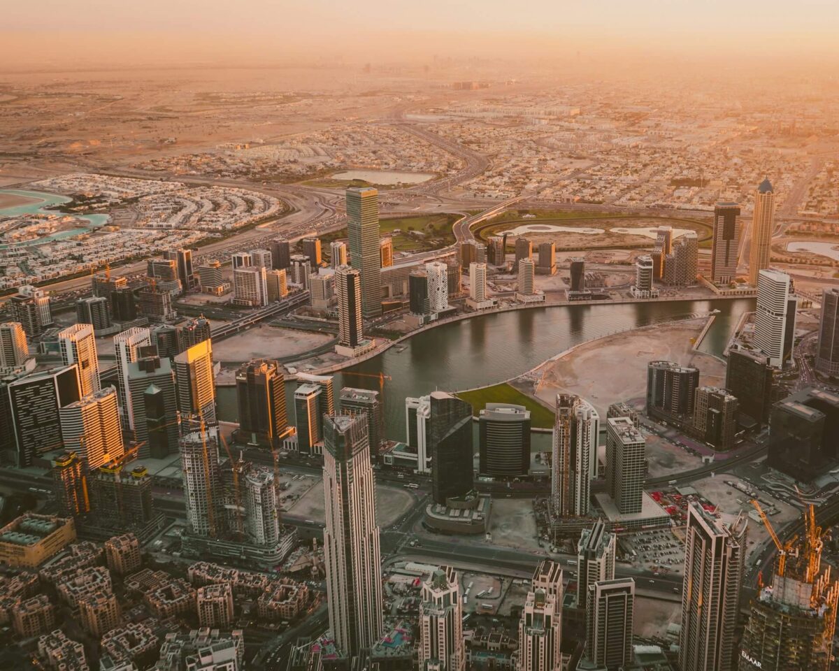 Aerial view of Dubai, UAE