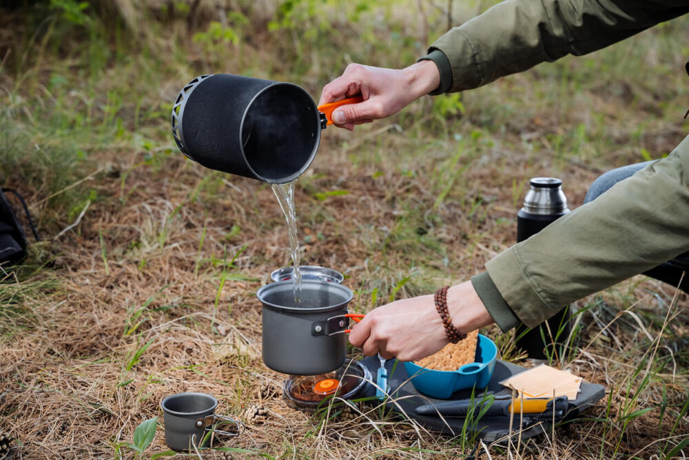 food prep while camping