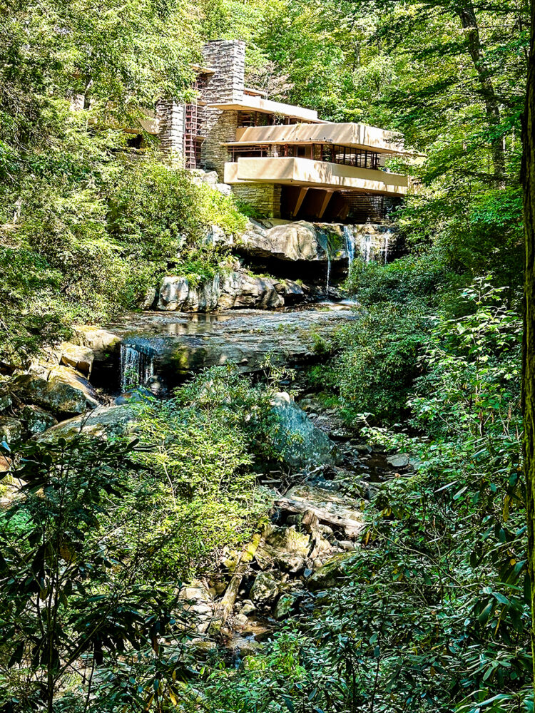 The home and waterfalls of Fallingwater