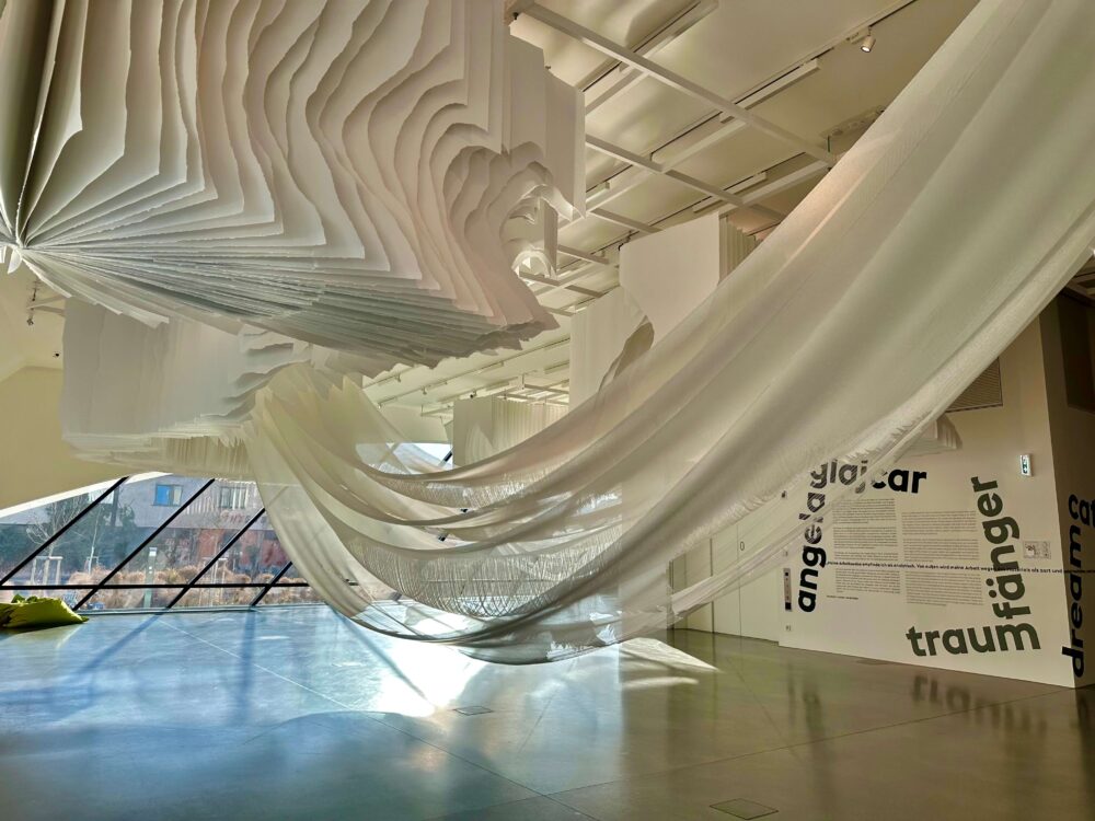 paper installation by German artist Angela Glajcar