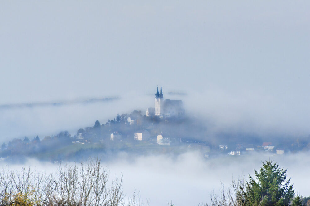 Pöstlingberg on a foggy day