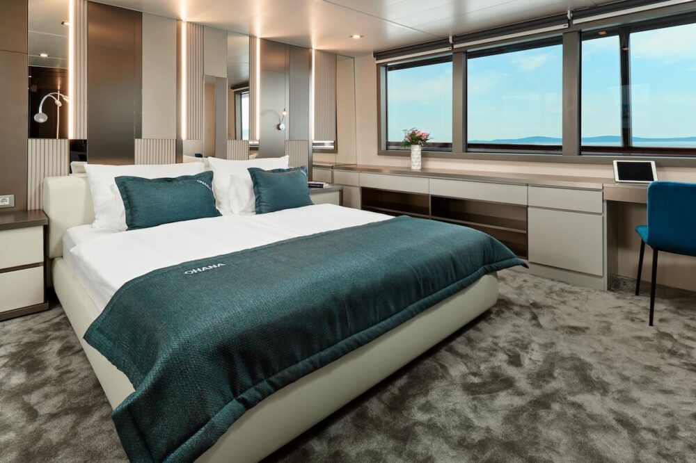 cabin onboard the Ohana yacht