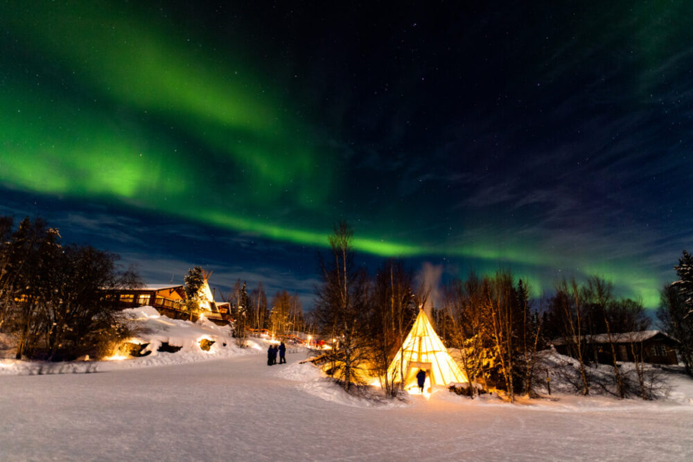Northern Lights in Yellow Knife, Canada. 