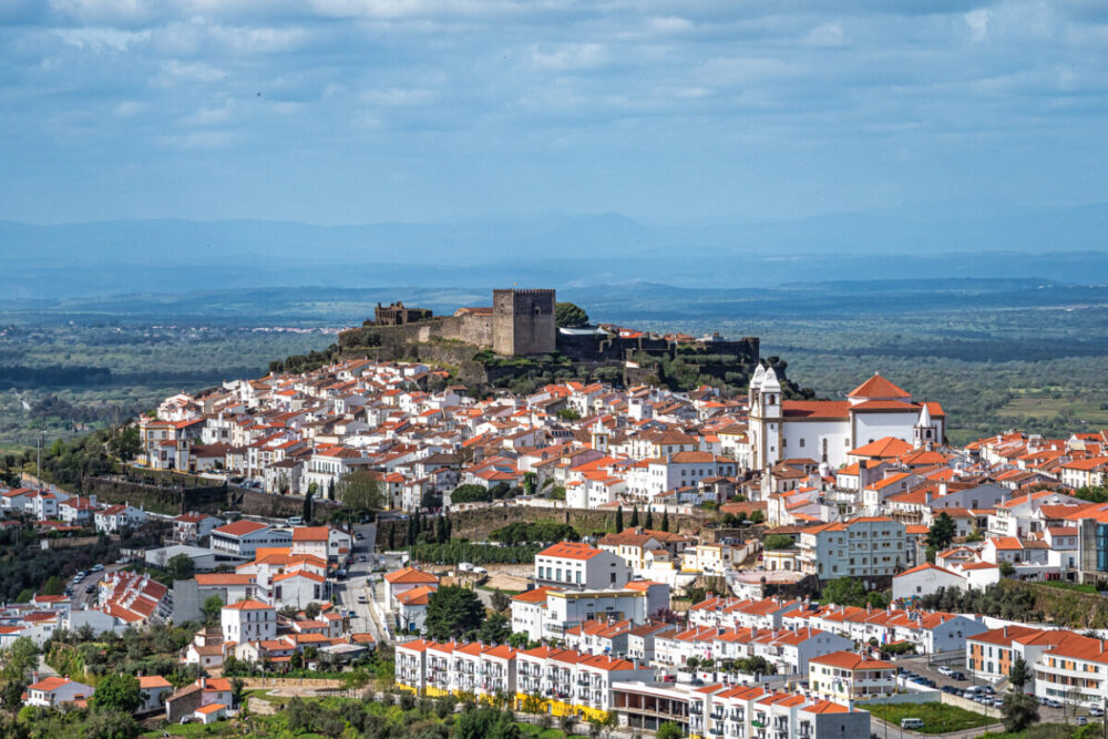 The Secret Corners Of Portugal That Most Travel Guides Don't Tell You About 6 Panorama of Castelo de Vide rooftops seen from an outside viewpoint. Castelo de Vide in Alto Alentejo, Portugal.