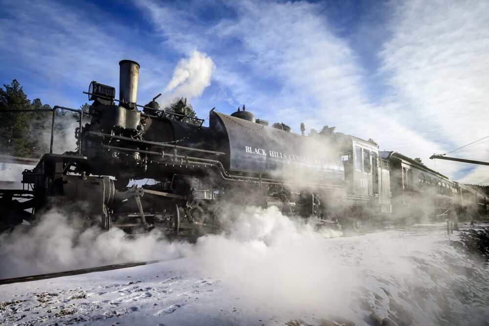 Black Hills, South Dakota Summer Travel Guide: Best Things to Do and Where to Go 31 1880 Train in the snow