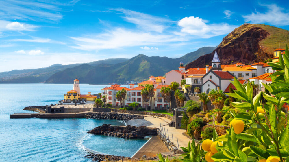 Driving Madeira: The Ultimate Scenic Road Trip Through Portugal's Island Paradise 1 View of the small village of Canical and Marina da Quinta Grande, near Ponta de Sao Lourenco. Madeira Island, Portugal