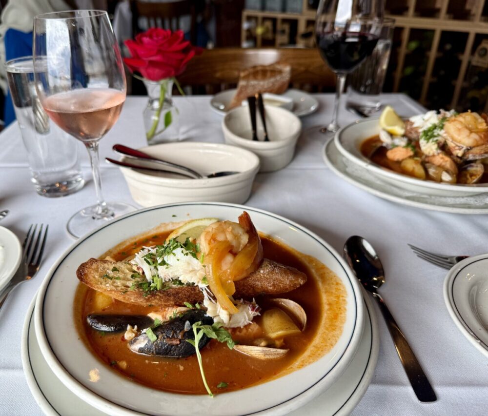 A Seattle Food Itinerary: 2 Days of Pike Place Market, Seafood, and Wine 11 Seafood bouillabaisse with crab, prawns, salmon and clams at Place Pigalle