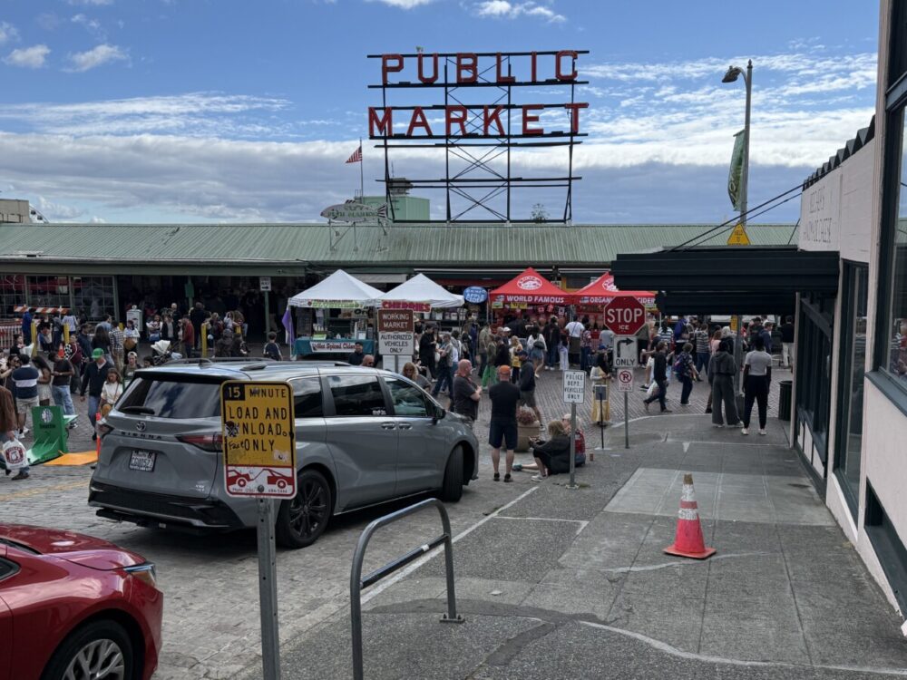 A Seattle Food Itinerary: 2 Days of Pike Place Market, Seafood, and Wine 1 Pike Place Market entrance in downtown Seattle