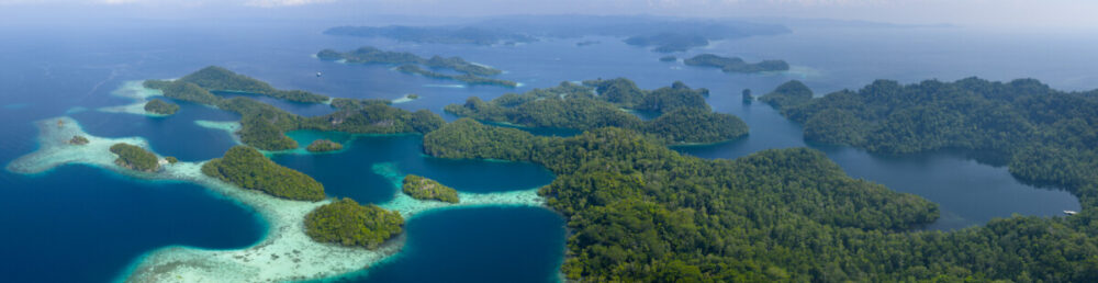 5 of the World’s Most Exclusive Islands Worth Visiting 1 Shallow coral reefs fringe the beautiful islands of Pef, Raja Ampat, Indonesia. This region harbors spectacular marine biological diversity and is a popular destination for divers and snorkelers.