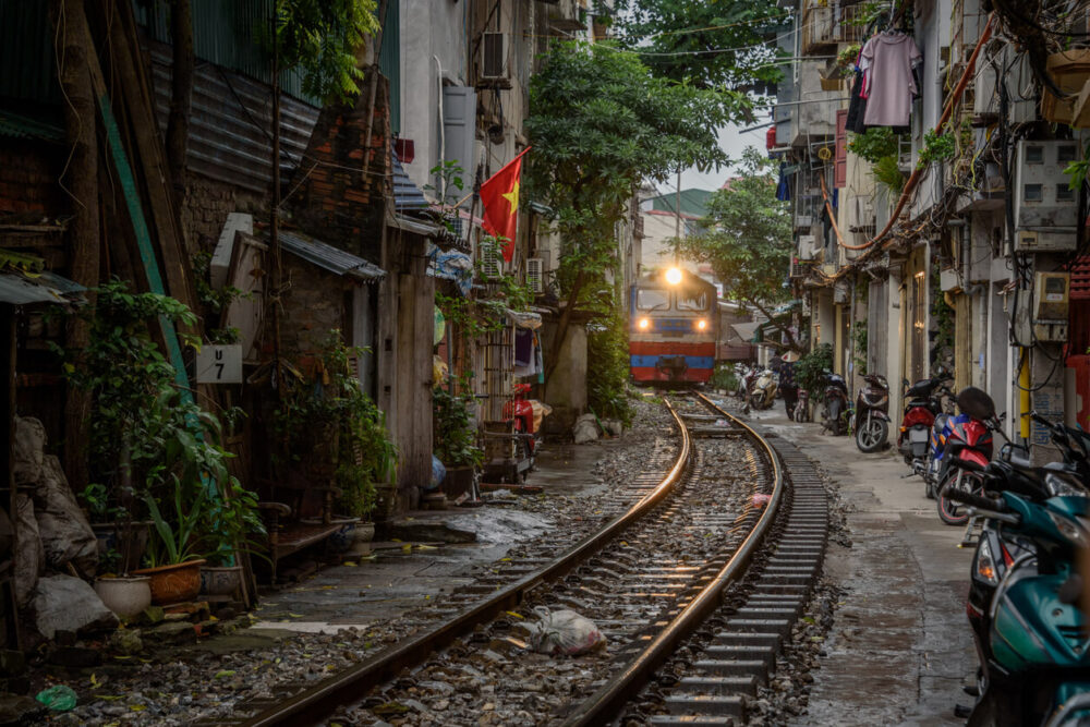 How Citizenship by Investment Can Make International Travel Easier 2 The Saigon to Hanoi Train line in Old Quarter Hanoi