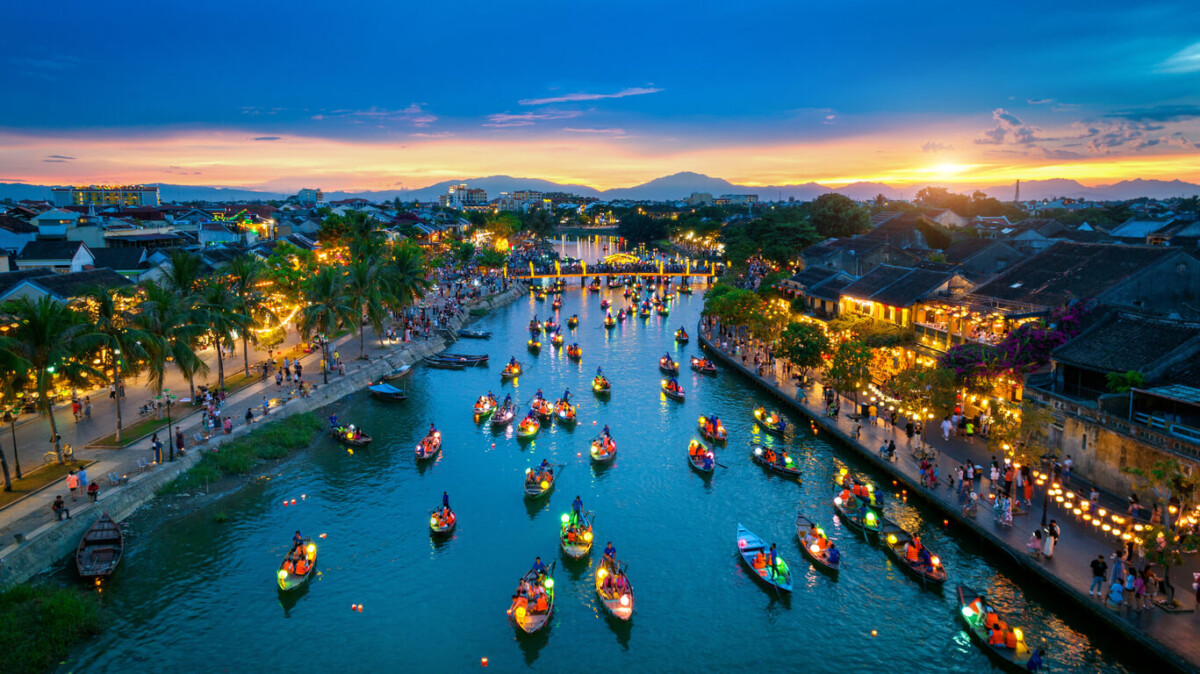 Hoi An ancient town at twilight, Vietnam