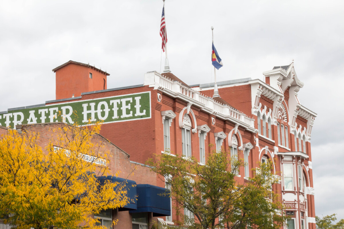 Victorian architecture of the Strater Hotel in Durango, Colorado