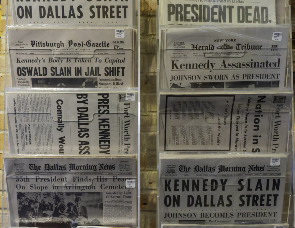 Visiting The Sixth Floor Museum at Dealey Plaza in Dallas 8 sixth floor museum - news coverage of jfk assassination.