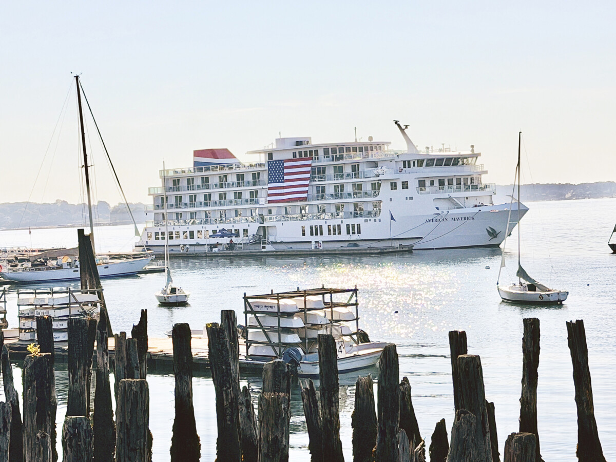 American Cruise LInes Maverick in Portland Harbor