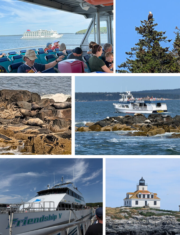 Explore Maine's Coast and Harbors Aboard American Cruise Lines 30 Collage - Nature Cruise in Bar Harbor, Acadia National Park