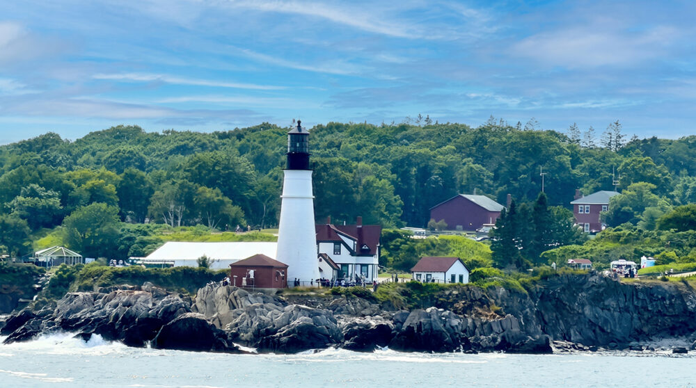 Explore Maine's Coast and Harbors Aboard American Cruise Lines 1 Portland Head Lighthouse, Portland Maine, View from Boat
