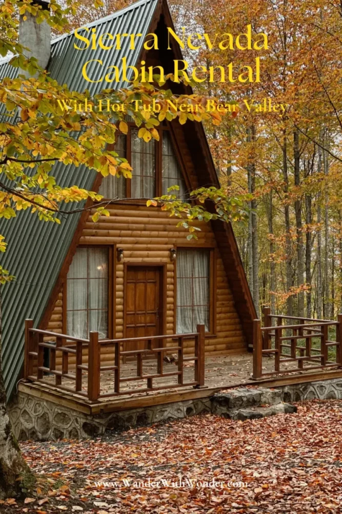 Sierra Nevada Cabin Rental With Hot Tub Near Bear Valley