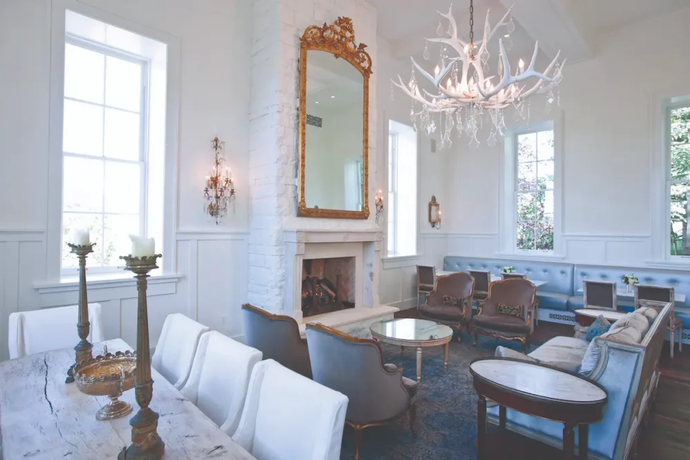 Parlor in a boutique hotel